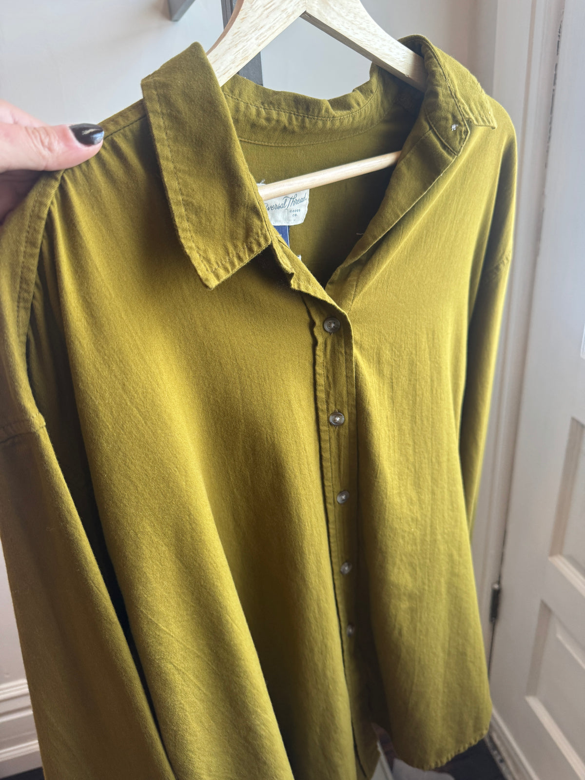 Universal Threads Olive Green Button Up
