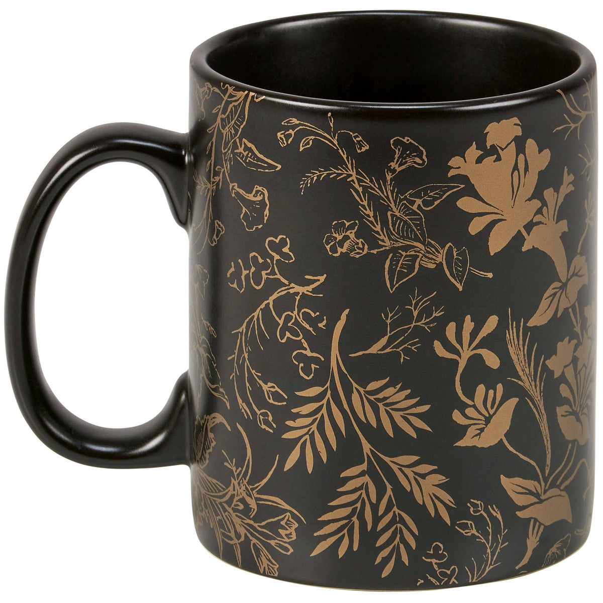 Gold Floral Mug