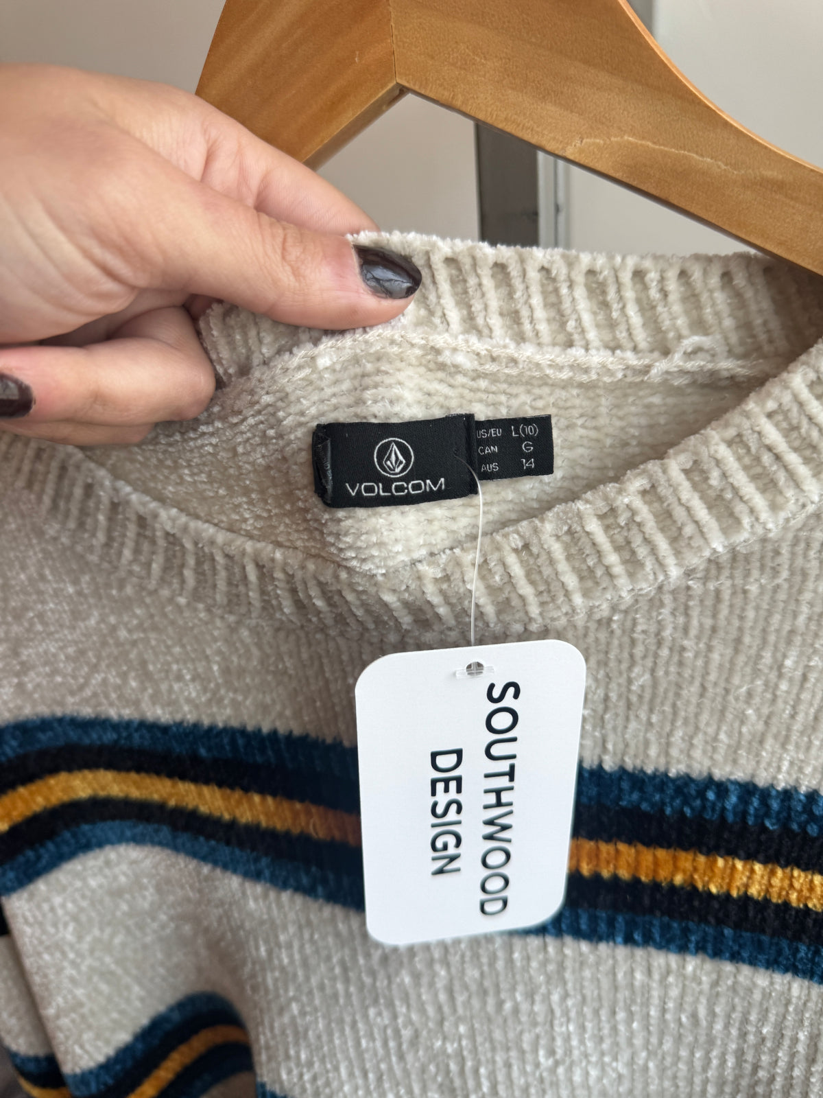 Chenille Striped Sweater
