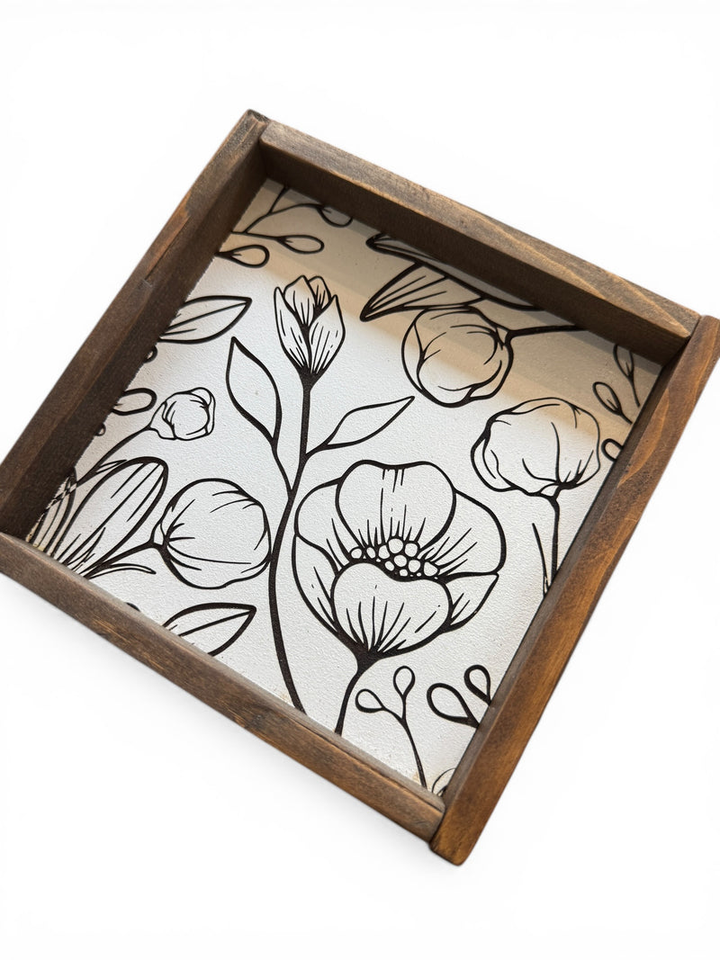 6X6" Poppy Engrave