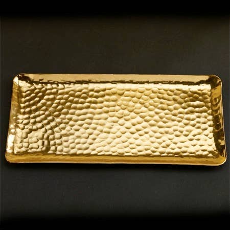 Gold Hammered Plate/Tray