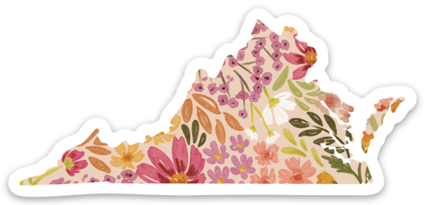 Primrose Petals Virginia State Floral Sticker