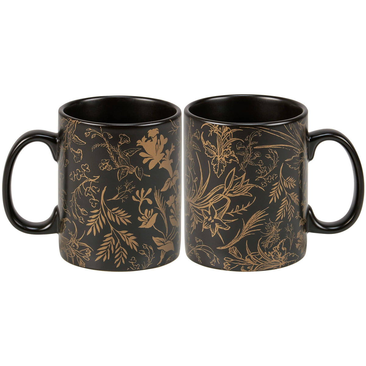 Gold Floral Mug