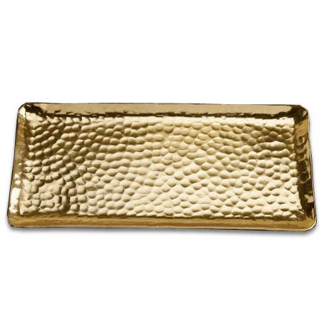 Gold Hammered Plate/Tray