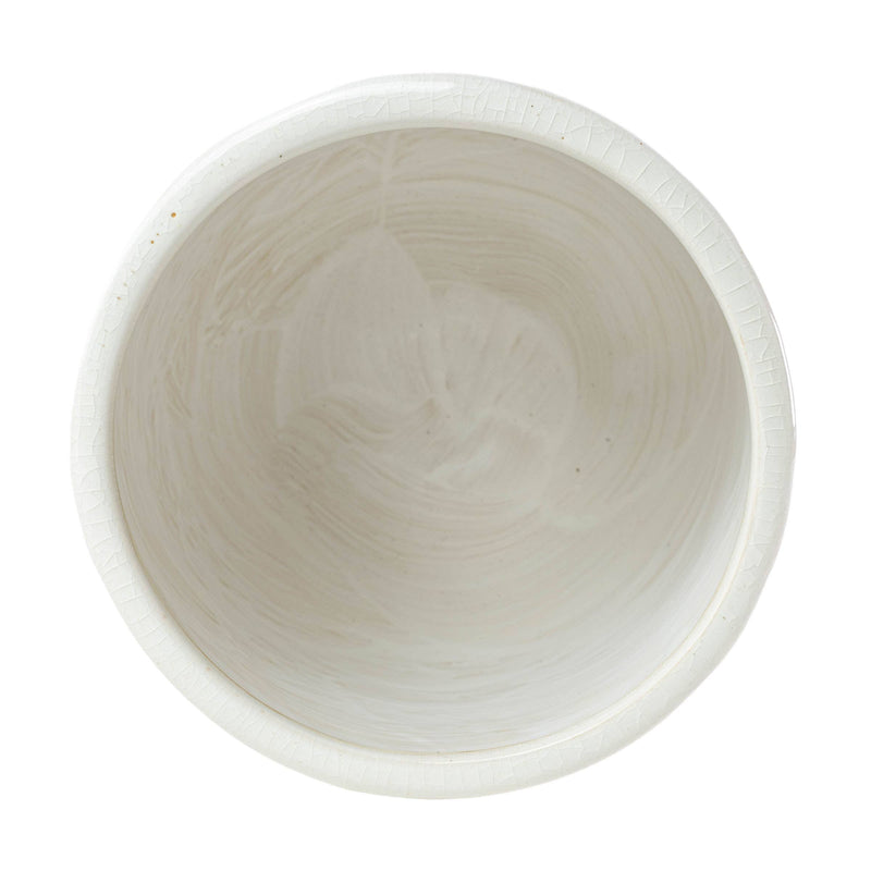 White Swirl Ceramic Planter Pot