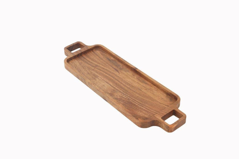 Wood Serving Board With Handles - Small