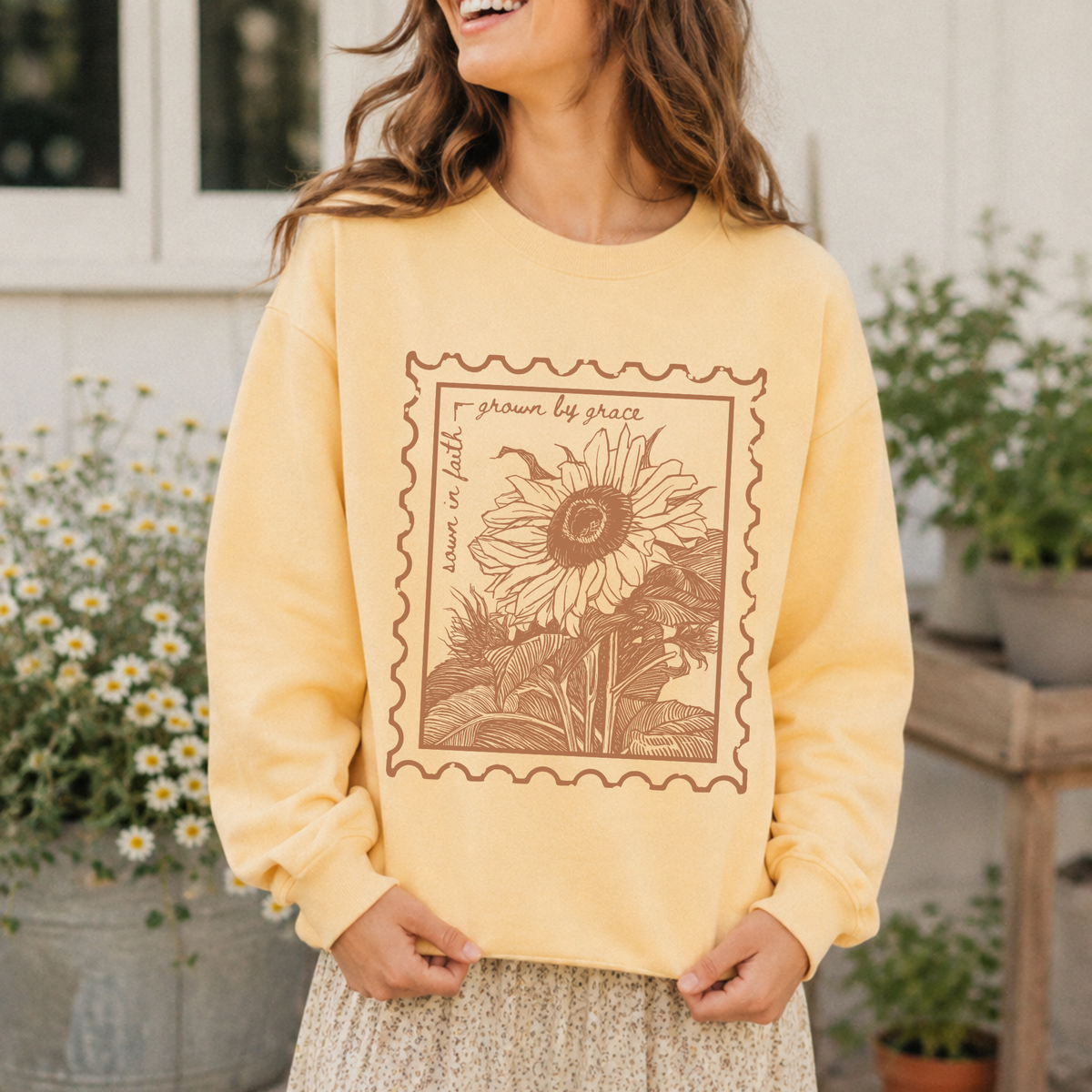 Grown by Grace Sunflower Sweatshirt