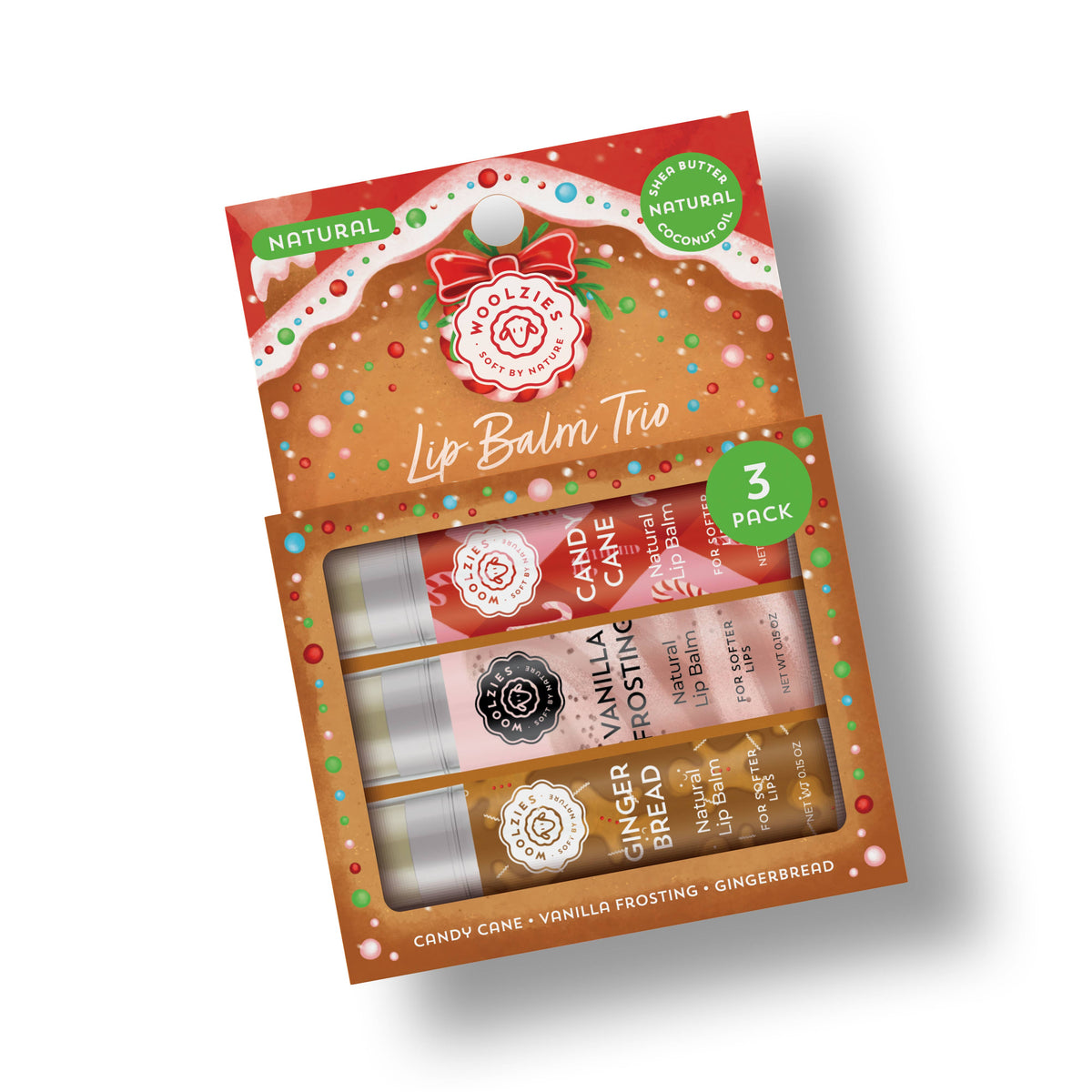 Christmas Candy House Lip Balm Trio