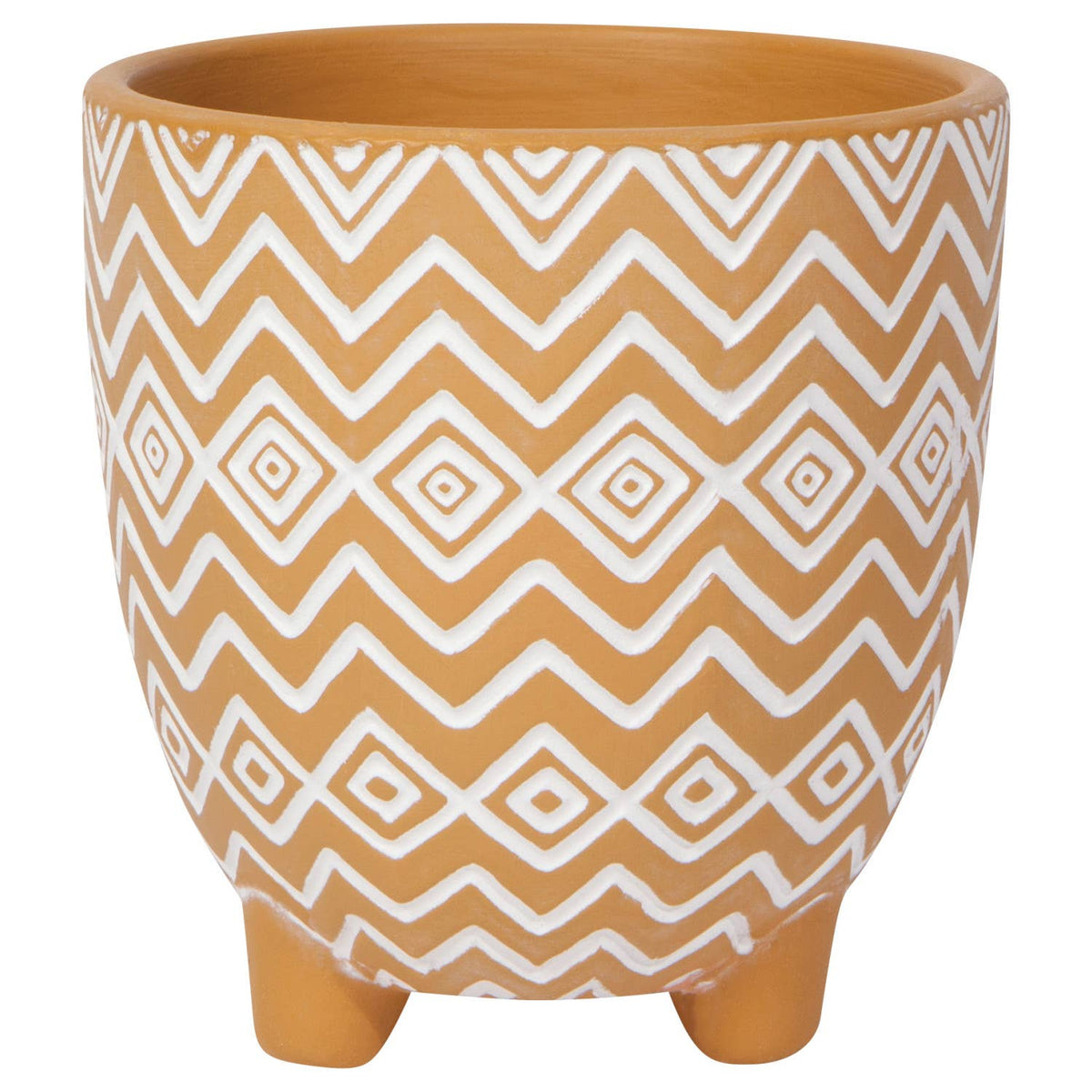 6 in. Saffron Spark Plant Pot