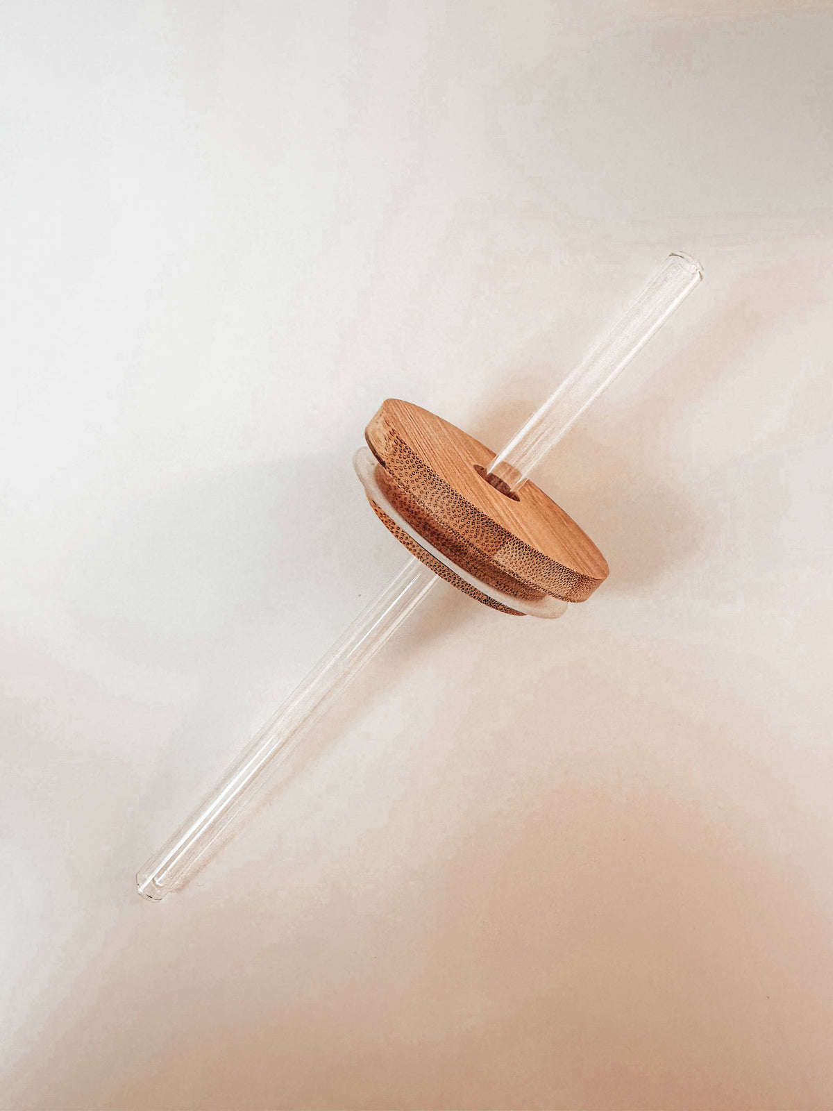 Straight Clear Glass Straw 8.5 inches