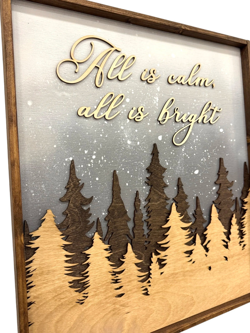16x18" All is Calm Sign