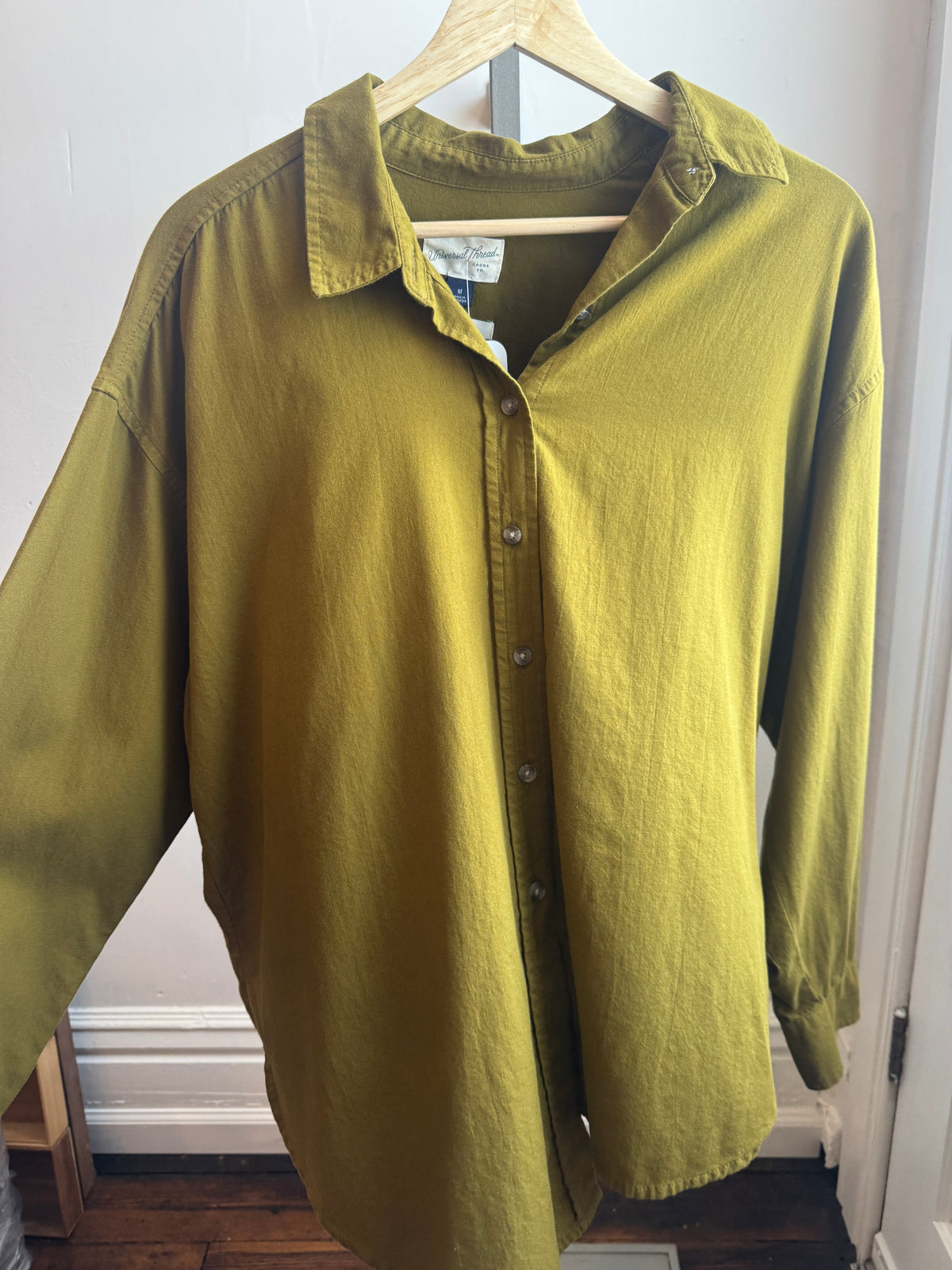 Universal Threads Olive Green Button Up