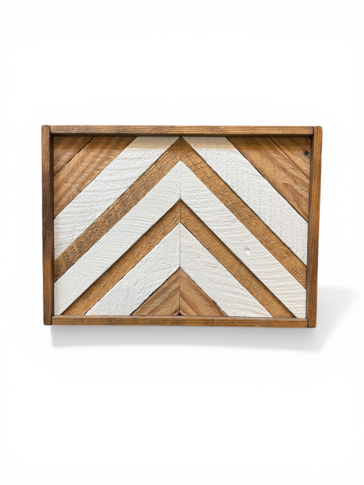 8x12" White Wood Mosaic