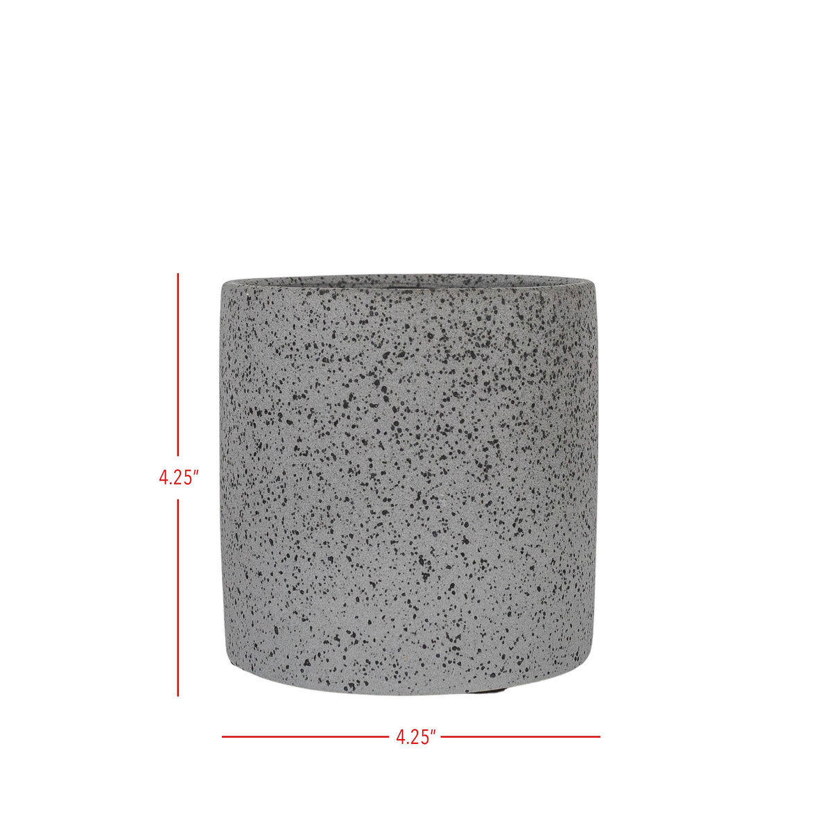 Textured Black Ceramic Garden Planter Pot