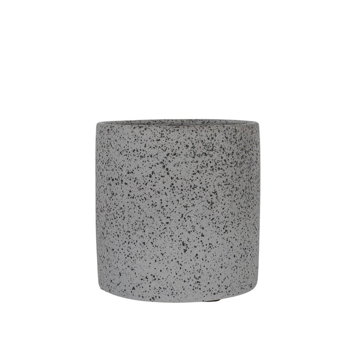 Textured Black Ceramic Garden Planter Pot