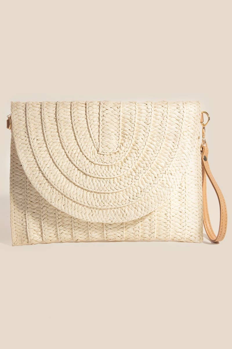 Braided Envelope Clutch Bag