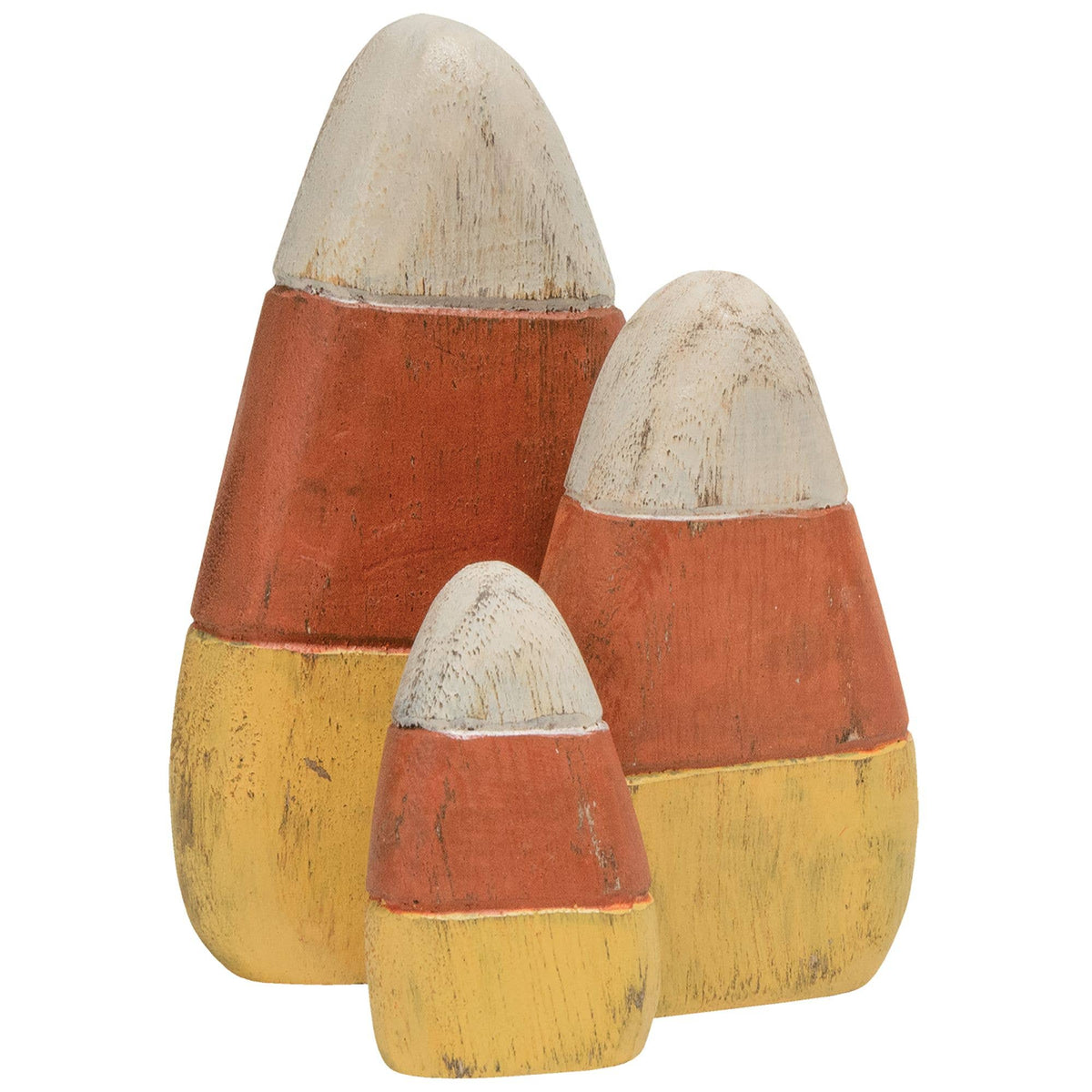 Wooden Candy Corn, 3 Piece Set