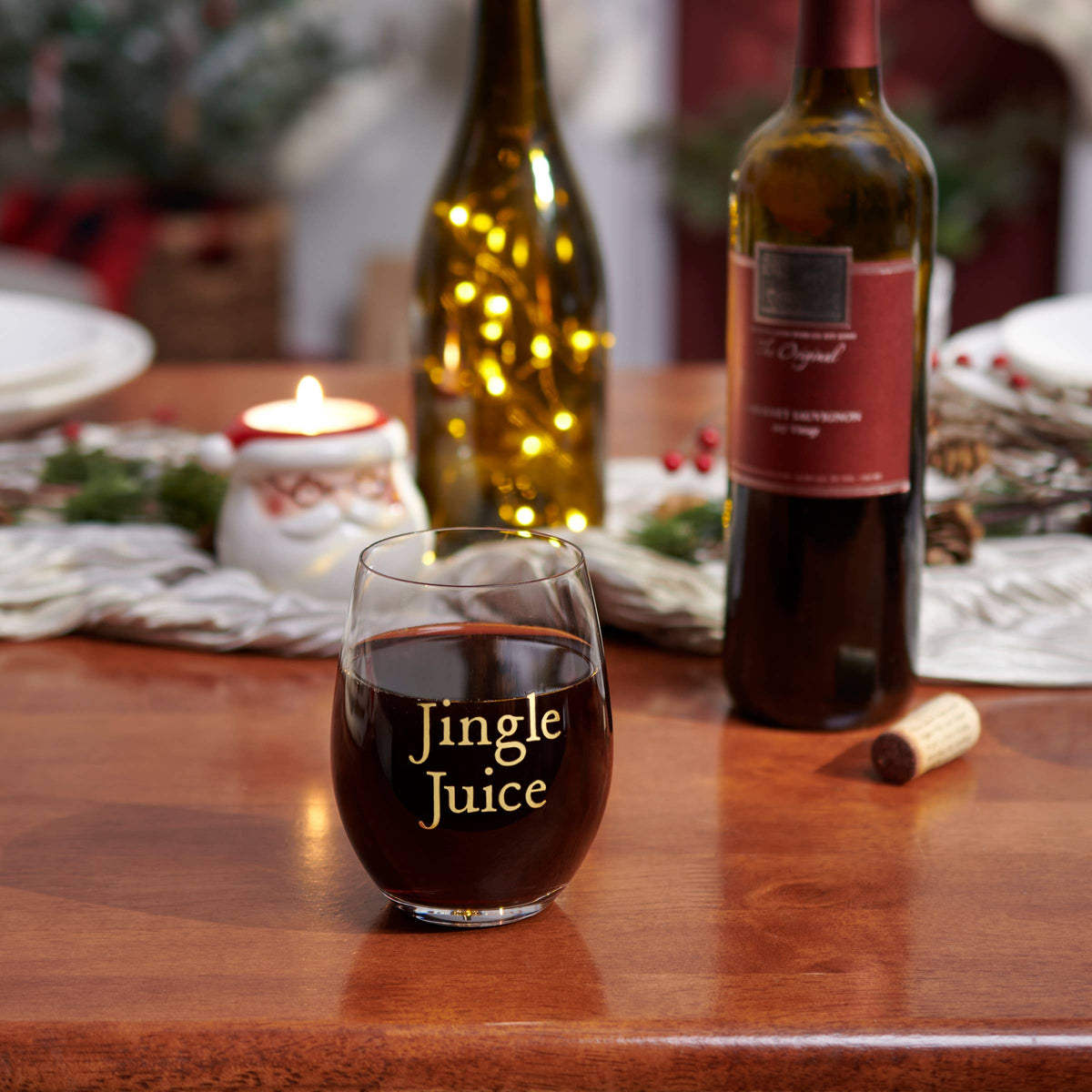 Jingle Juice Wine Glass