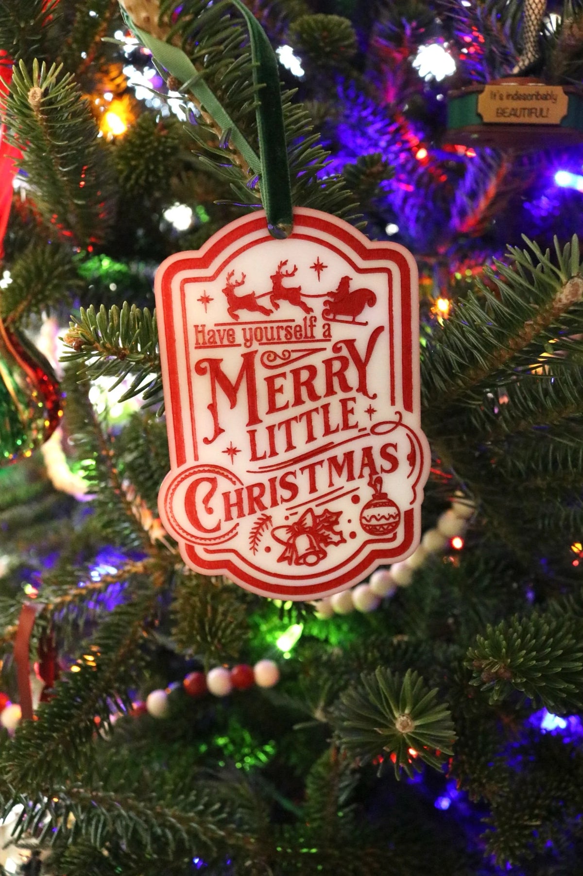 Merry Little Christmas Acrylic Ornament