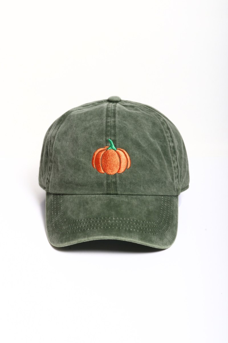 Pumpkin Embroidery Hat