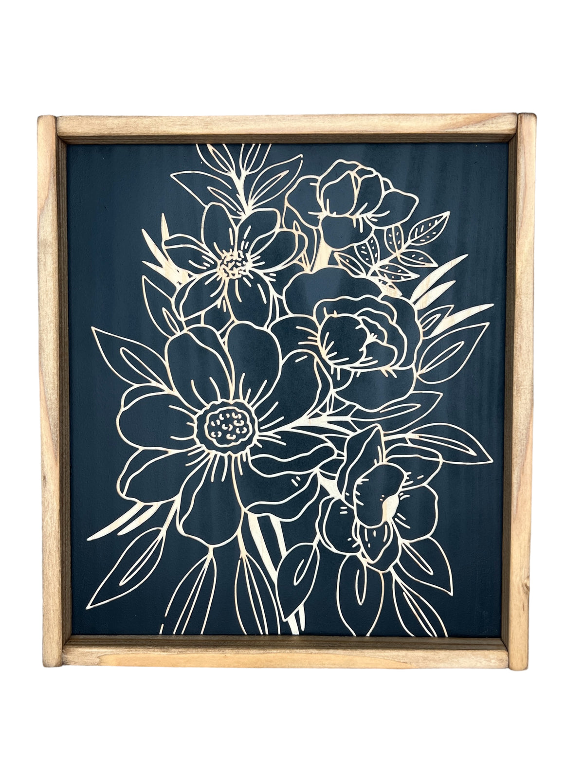 10x12" Boho Bouquet Carved Sign