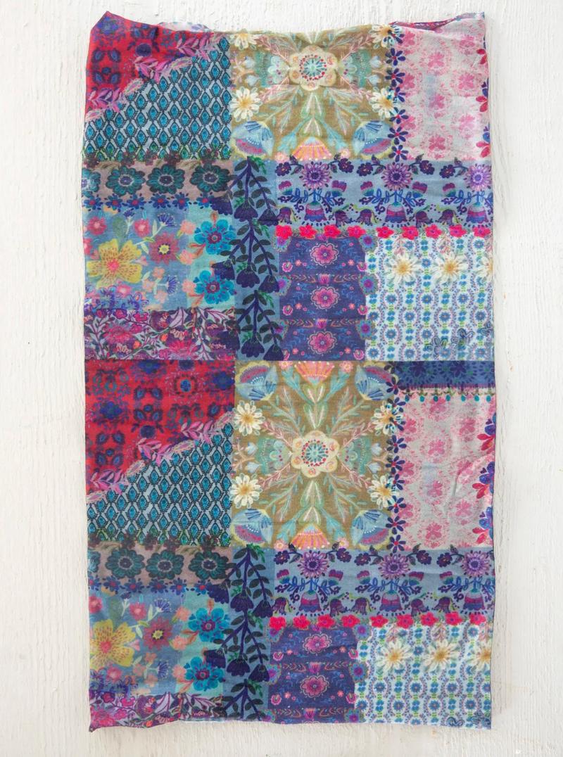 Boho Bandeau-Blue Patchwork