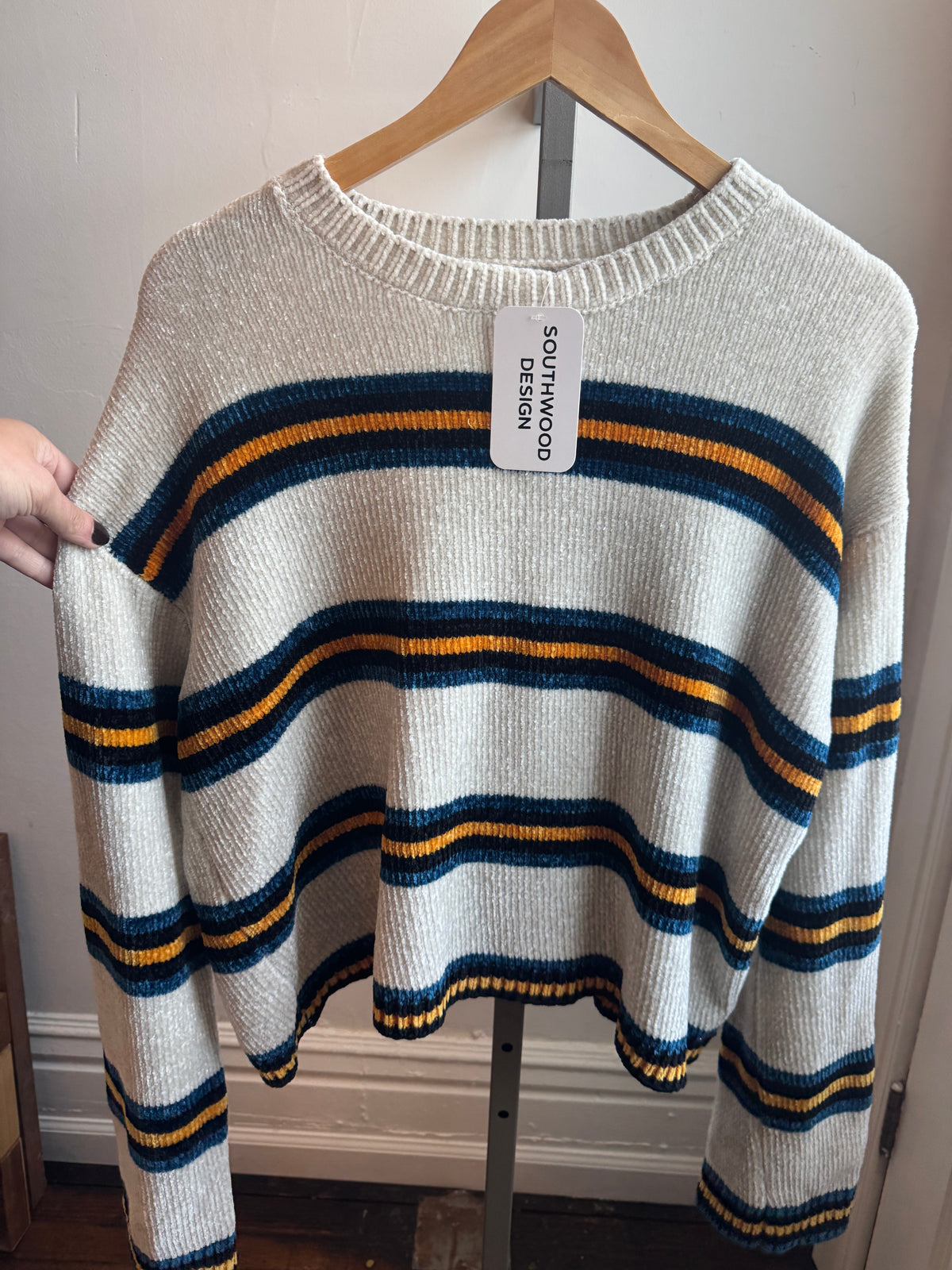 Chenille Striped Sweater