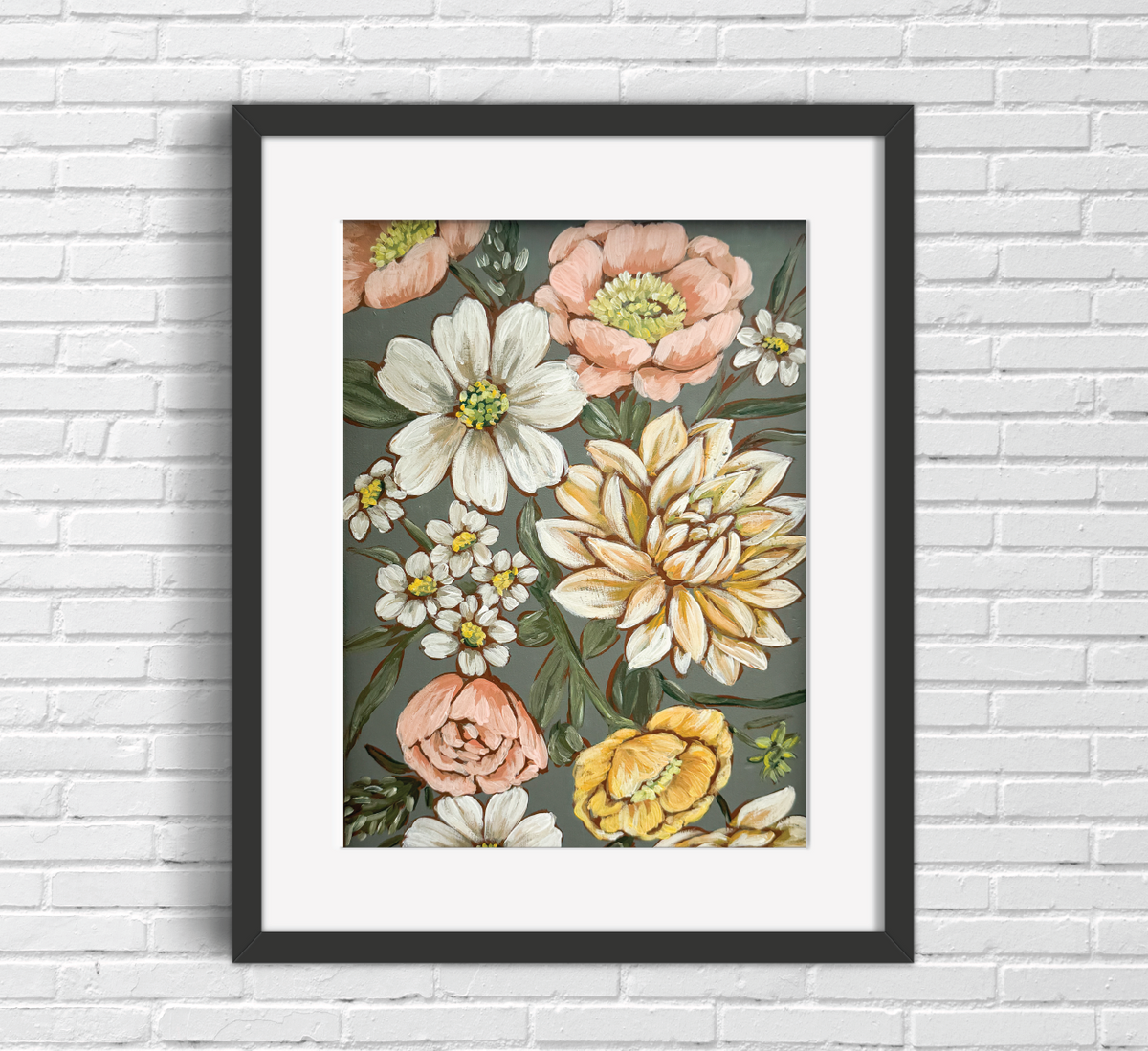 "Dahlia Daze" Art Print