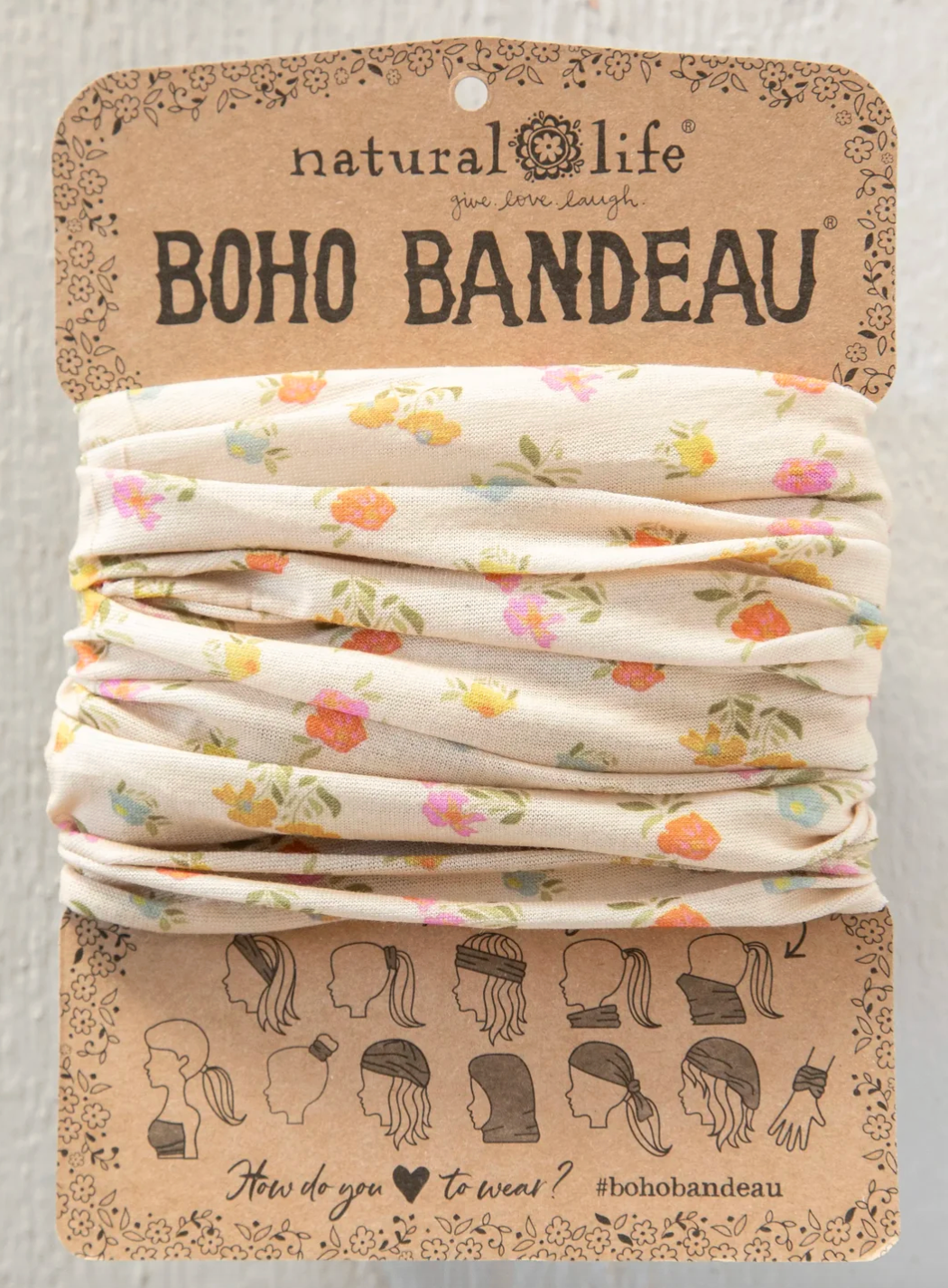 Boho Bandeau-Dusty Pastel Floral