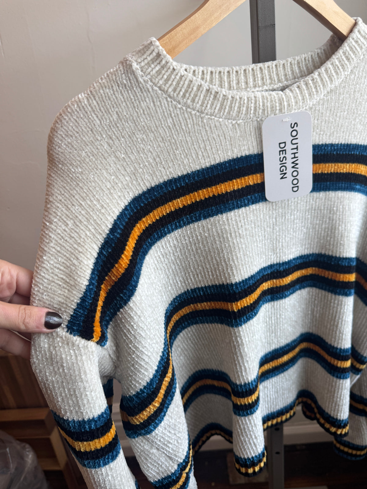 Chenille Striped Sweater
