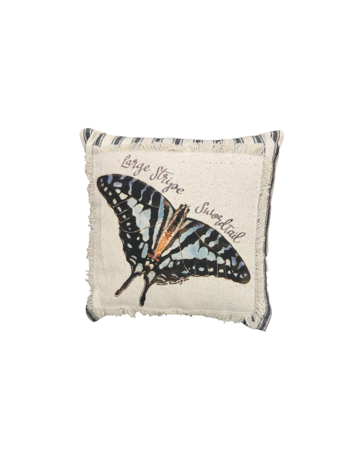 6x6" Butterfly Pillow- Swordtail