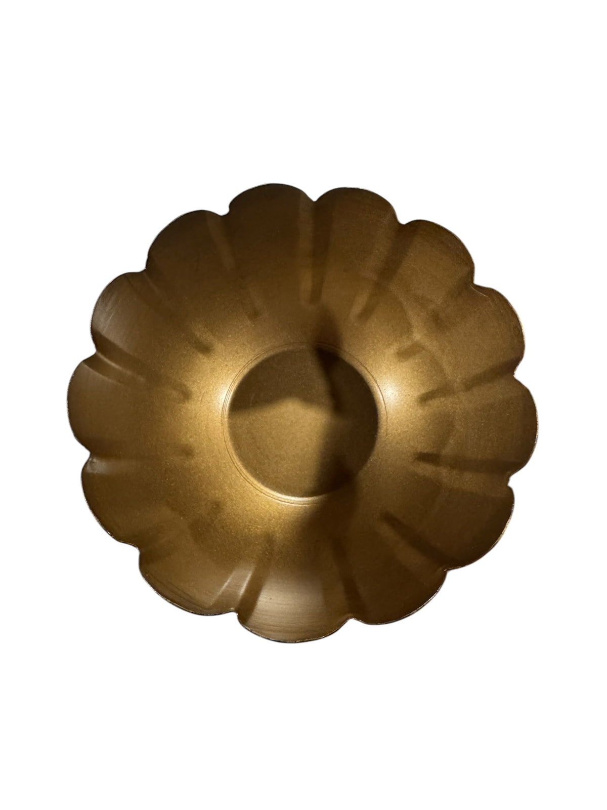 Scalloped Brass Mini Bowl