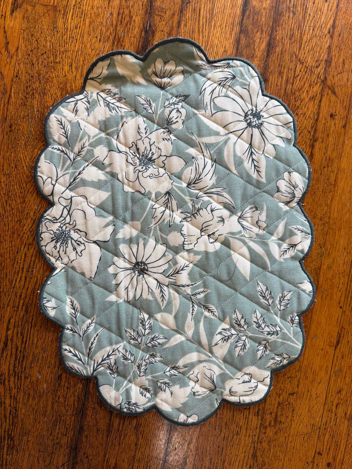 Dusty Blue Floral Placemats