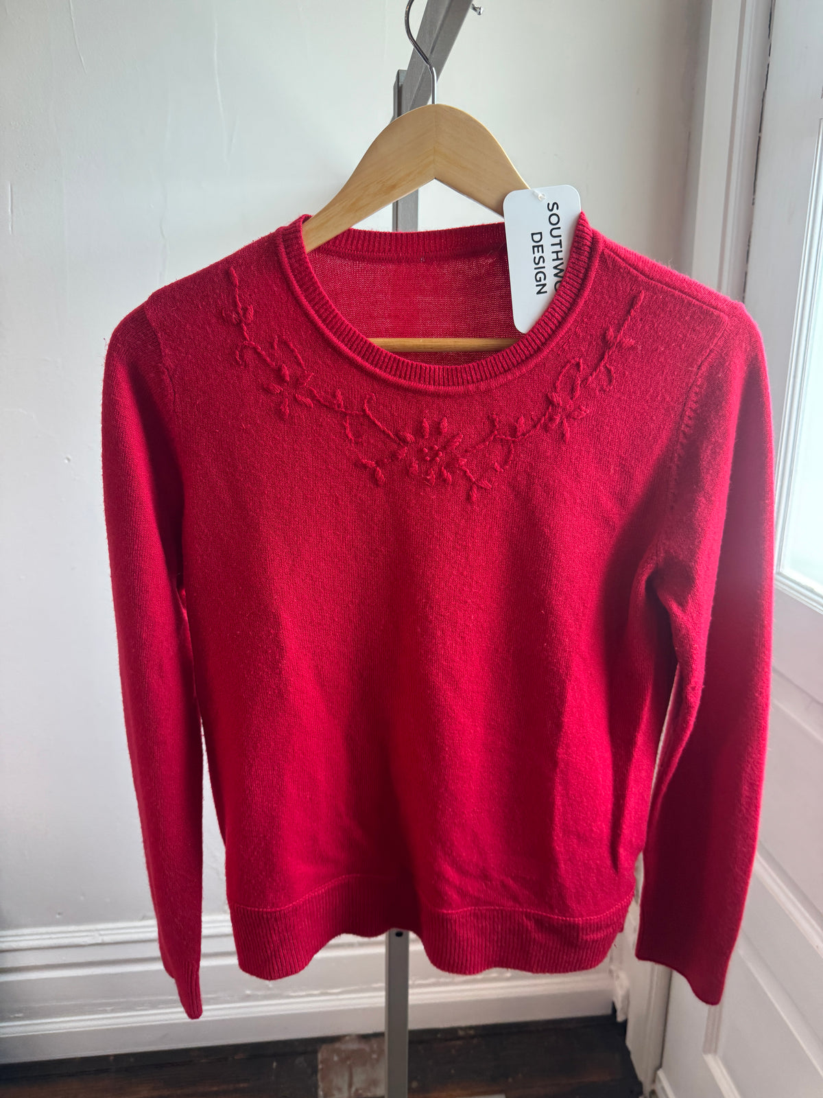 Vintage Red Long Sleeve Sweater