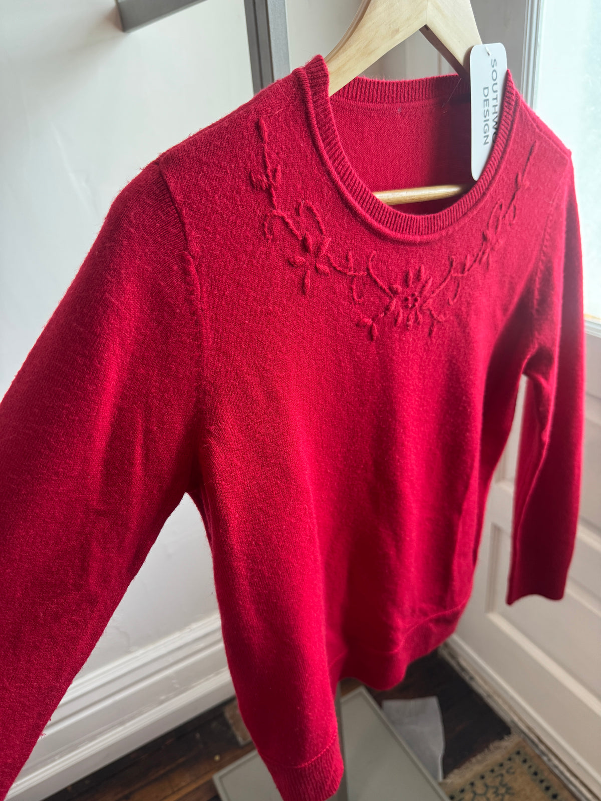 Vintage Red Long Sleeve Sweater