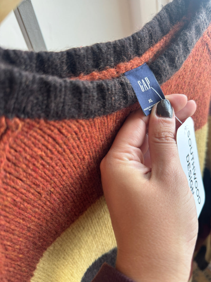 Gap XL Fall Stripe Sweater