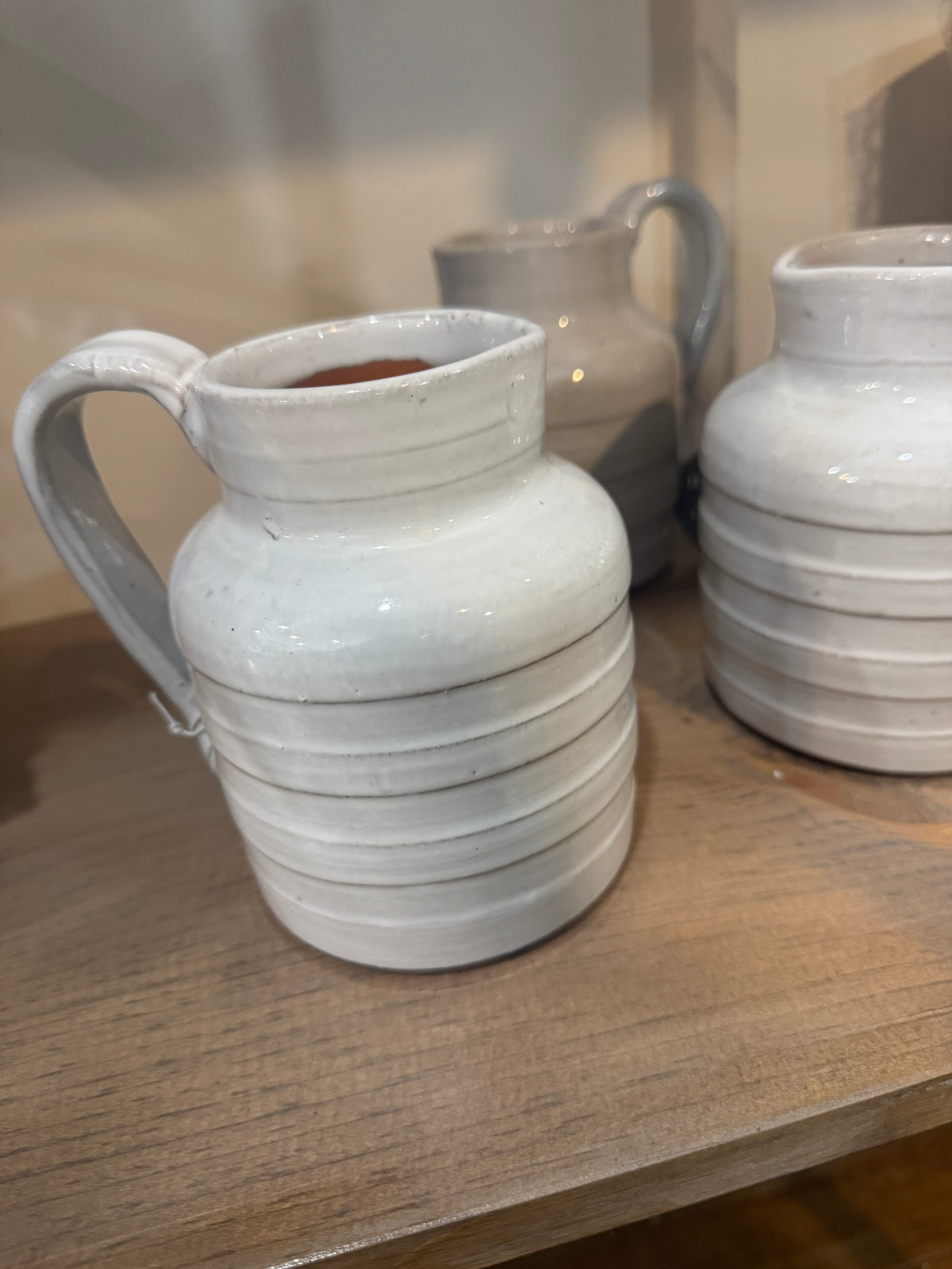 White Mini Pitcher Vase