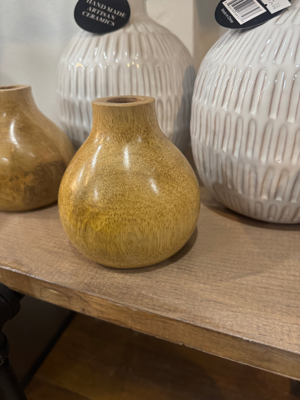 Wood Bud Vase