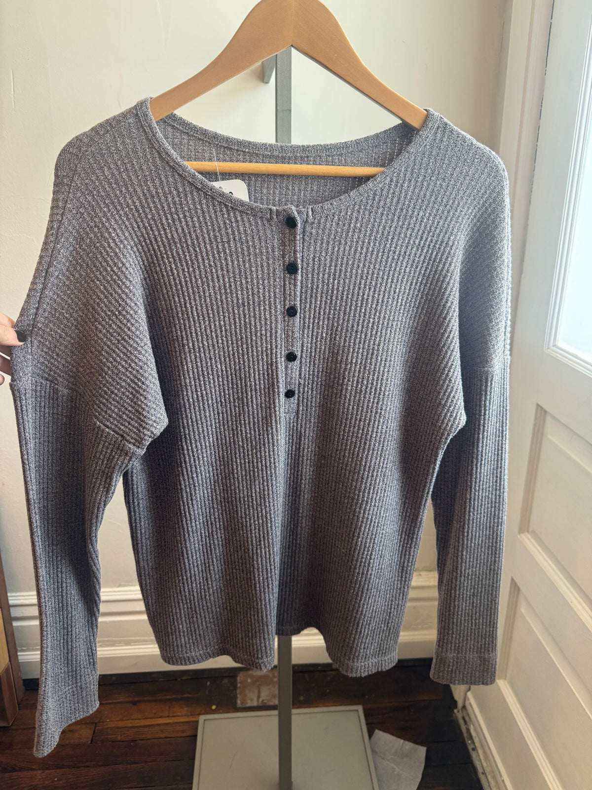 Purple Heather Henley