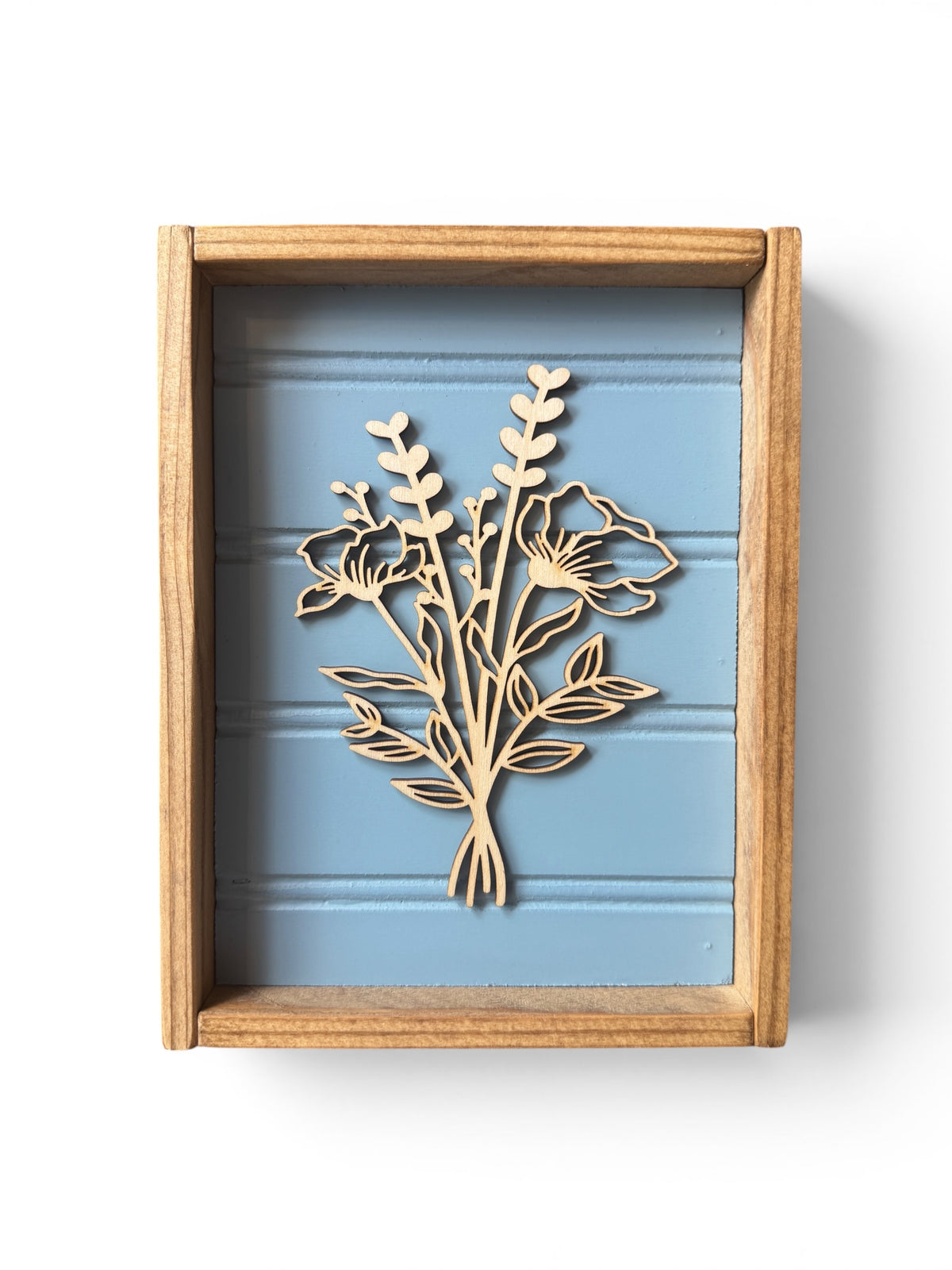 6X8" Floral Wood Sign