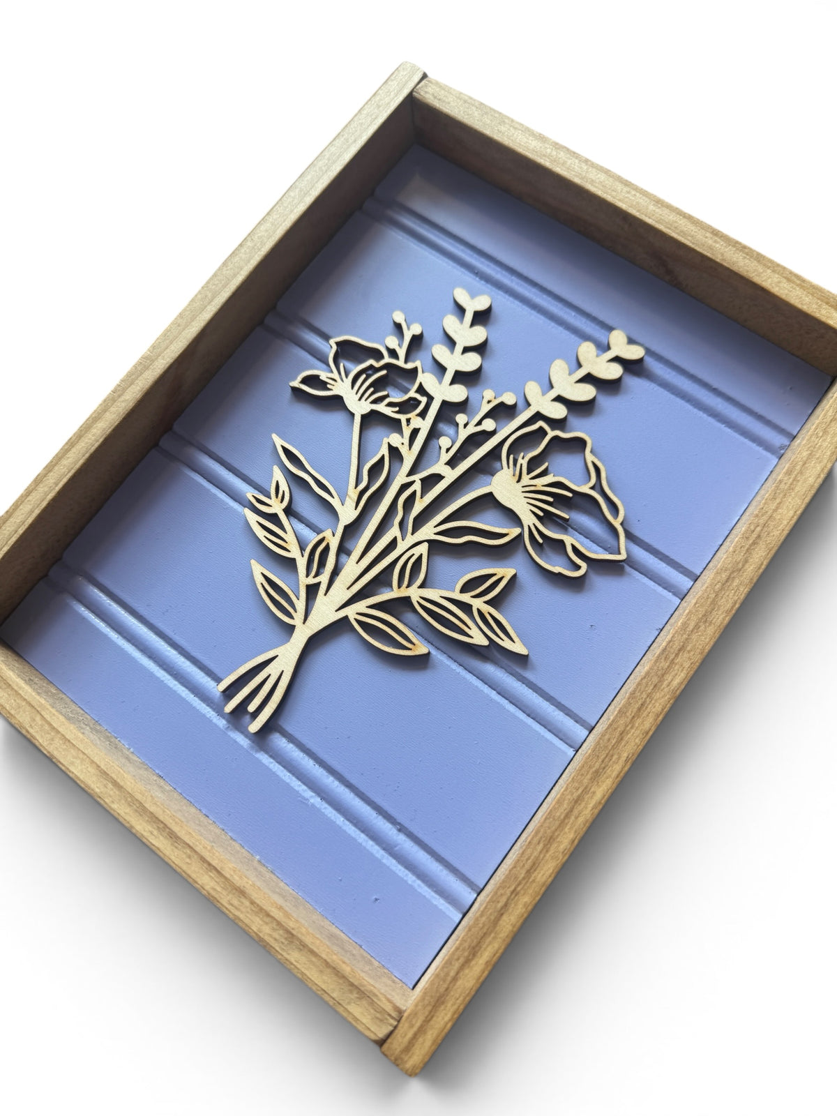 6X8" Floral Wood Sign