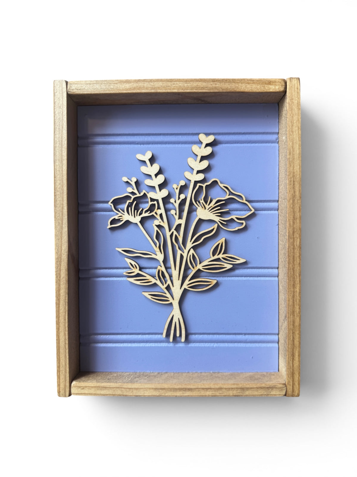 6X8" Floral Wood Sign