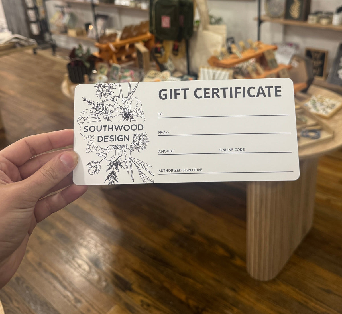 Southwood Design Gift Card