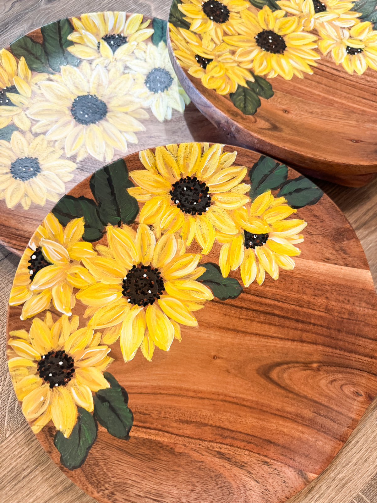 Hand Painted Sunny Decor Wood Board