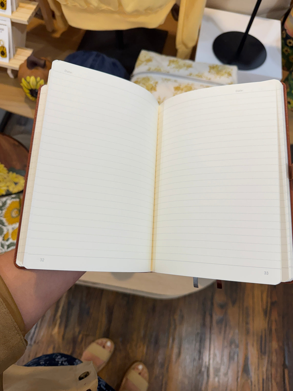 Sunflower Leather Notebook