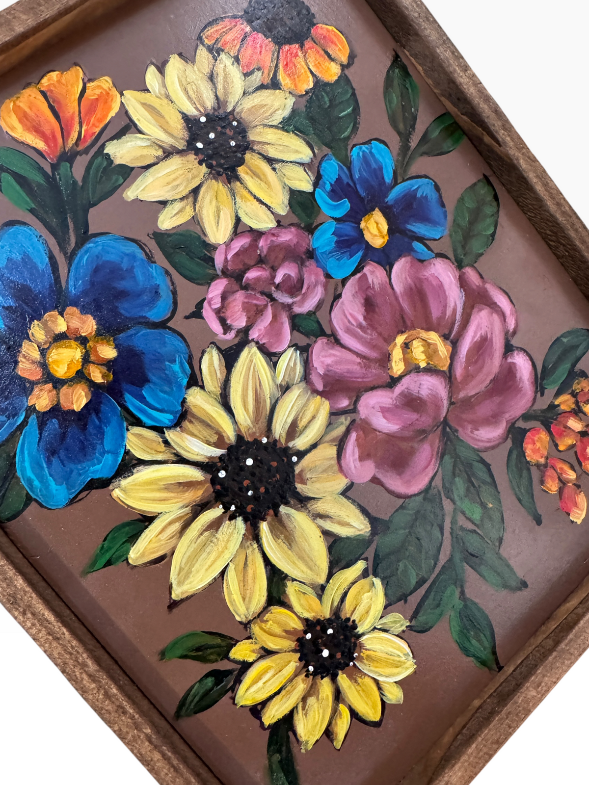 Sunflower Plum Blooms Original Painting