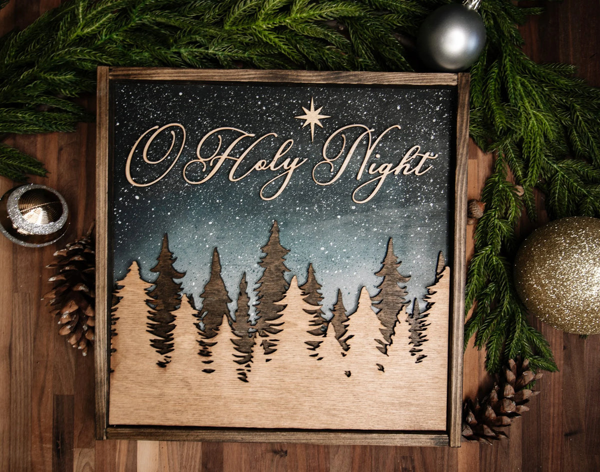 12x12" O Holy Night Sign