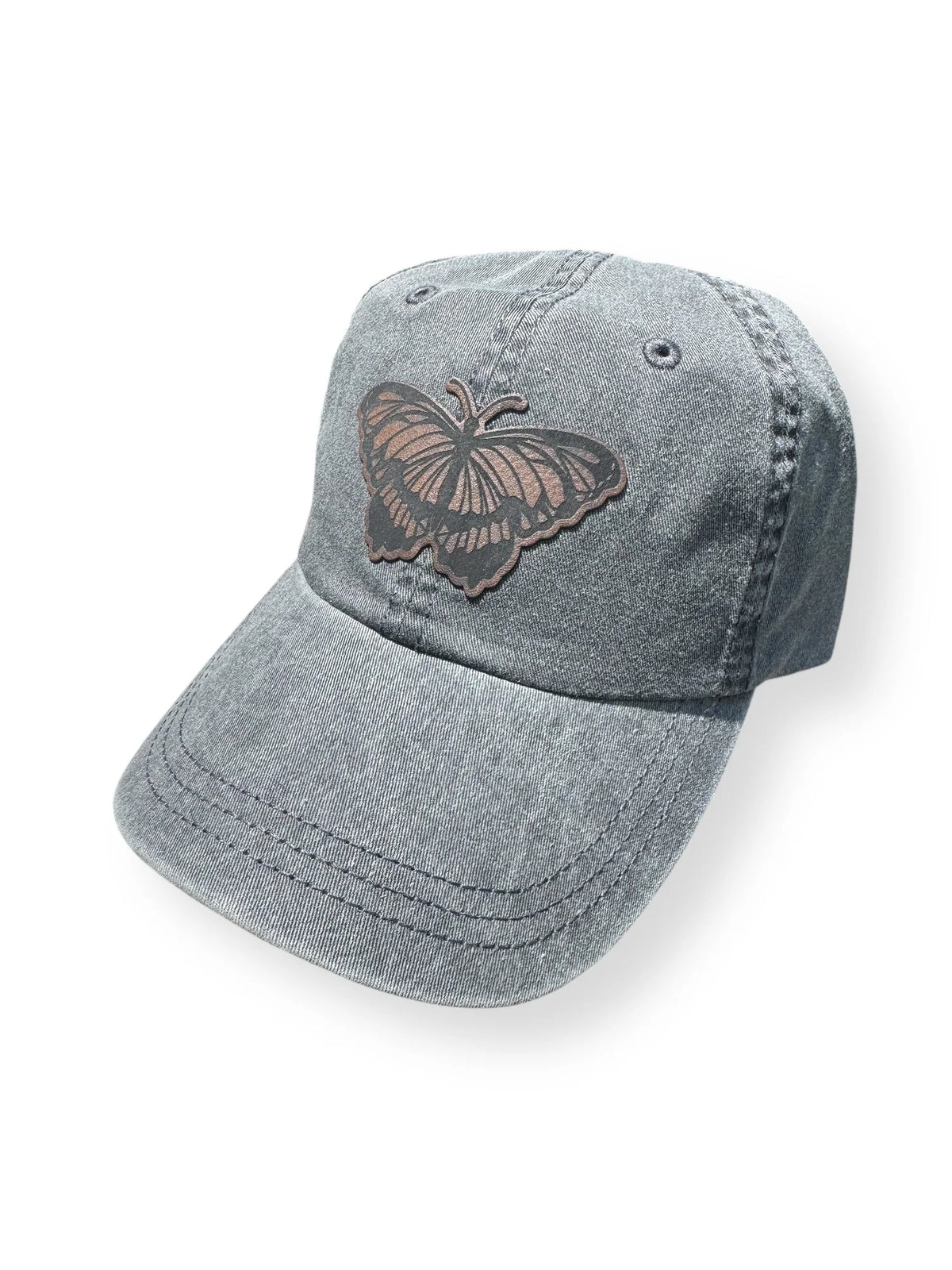 Butterfly Leather Patch Hat
