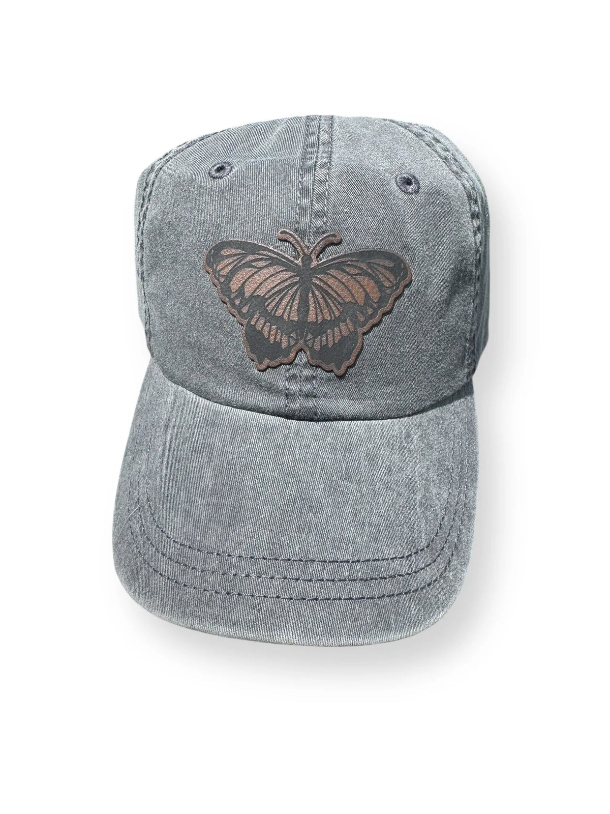 Butterfly Leather Patch Hat