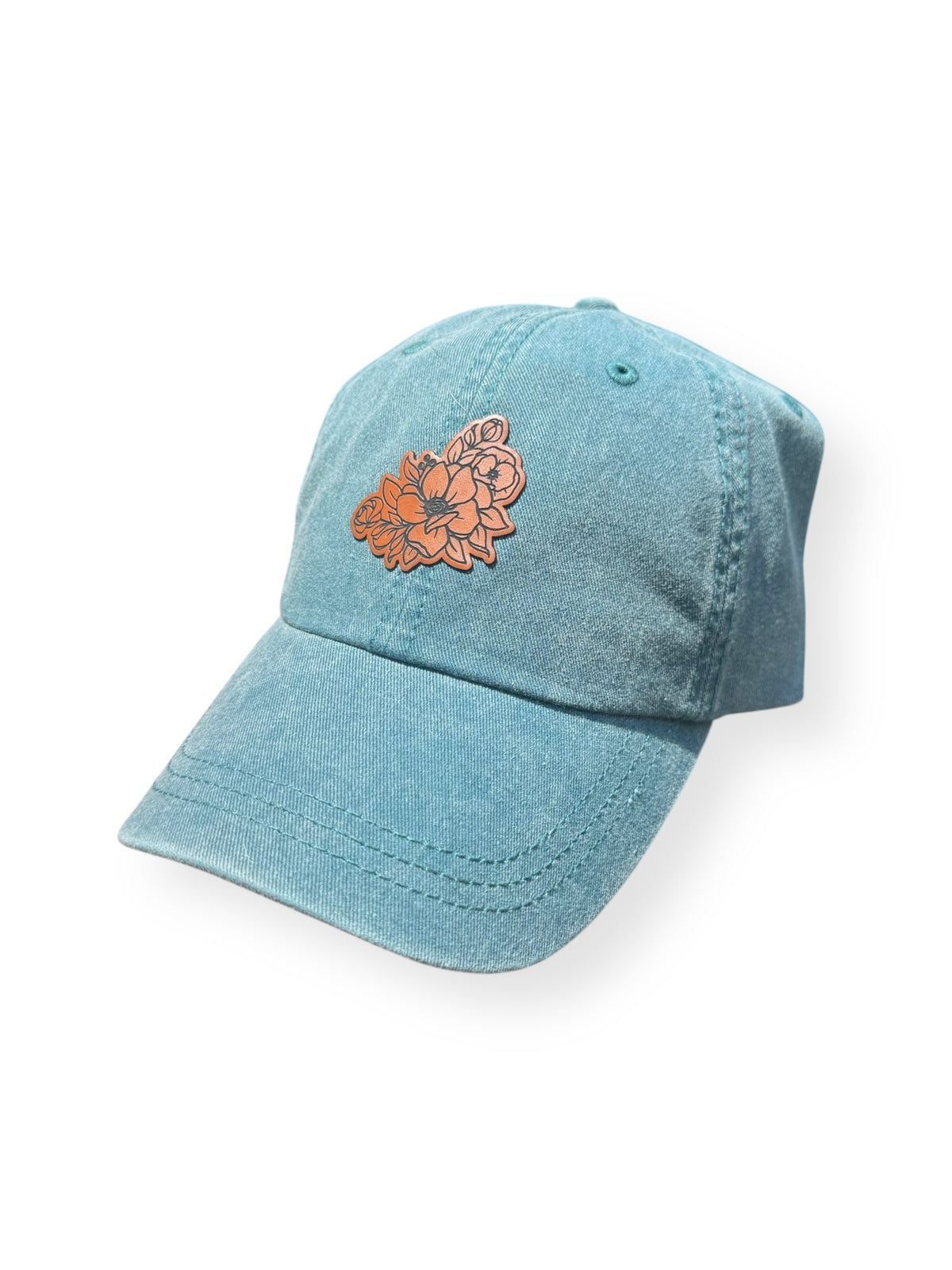 Wildflower Leather Patch Hat